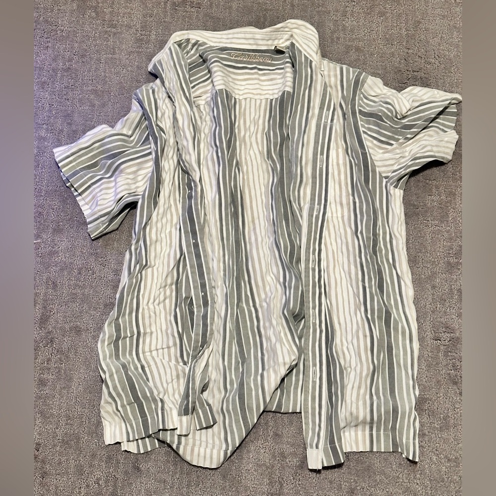 Carribean Silk Button Down XL